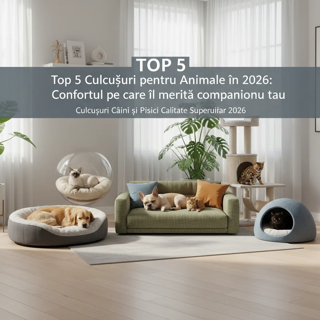 Top 5 Culcușuri pentru Animale în 2026: Confortul pe care îl merită companionul tău