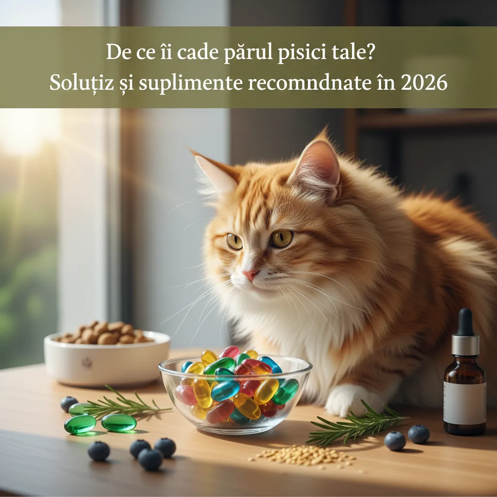 De ce îi cade părul pisicii tale? Soluții și suplimente recomandate în 2026