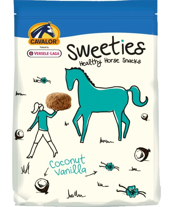 Cavalor Sweeties gustare pentru cai cu gust de vanilie si cocos , 750 g
