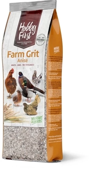 Hobby First Grit cu scoici , carbune si anason 2,5kg pentru pasari de curte