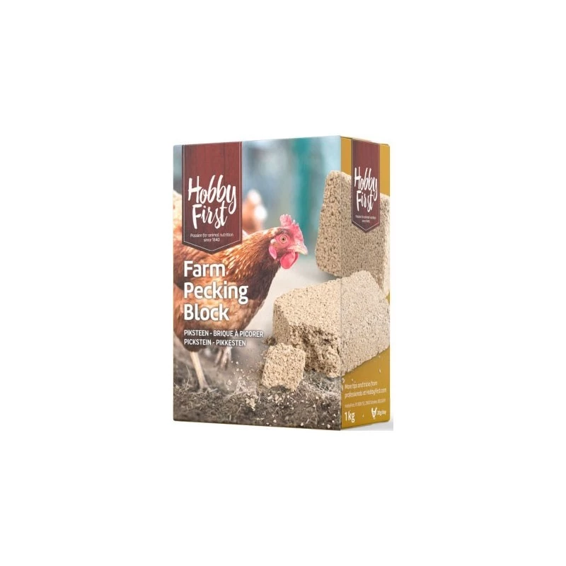 Hobby First Pecking Block 1 kg Supliment nutritiv si mineral pentru pasari de curte