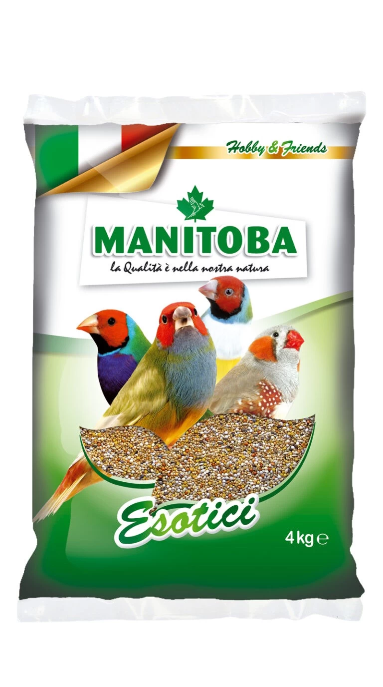 Manitoba Esotici- 4 kg, amestec seminte gould-amandine si cinteze