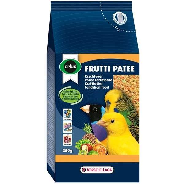 Orlux Frutti Patee-250g, hrană umedă cu fructe pentru  păsări exotice