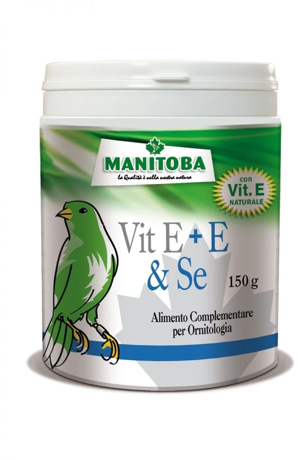 Manitoba Vitamina E + E & Se-150g, supliment nutritiv pentru  reproducere pasari exotice
