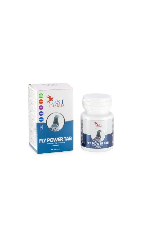 Supliment energizant pentru porumbei, Fly Power 125 pastile,  Cest Pharma
