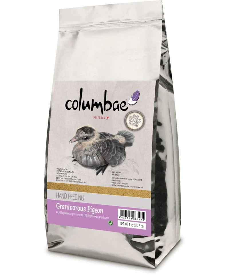 Psittacus Hand Feeding Granivoros Pigeon hrana completa pentru puii de porumbei 1 kg