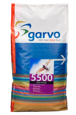Hrana Premium,Pelete high-energy pentru porumbei de curse, Garvo 5500 PEP Energy-20kg