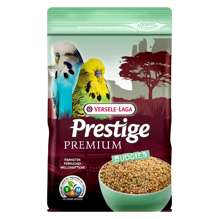 Versele Laga Prestige Premium Budgies 2.5kg, hrană cu vitamine şi aminoacizi pentru peruşi şi păsări mici